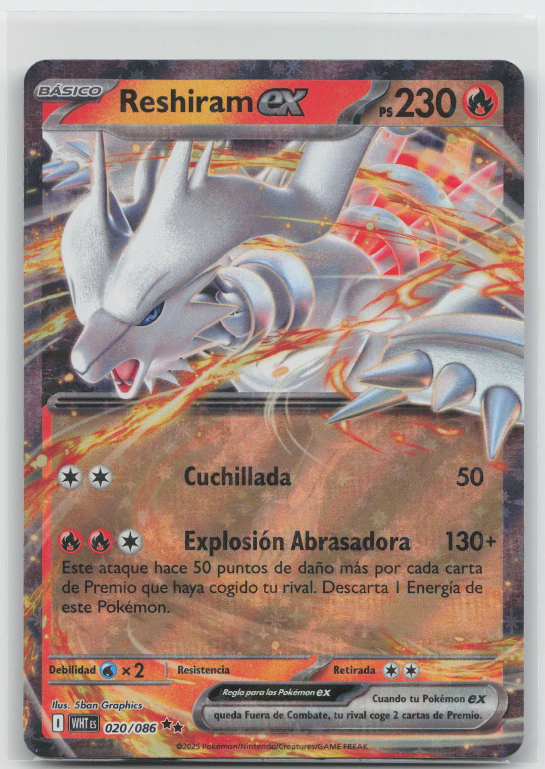 Reshiram ex - White Flare 020/086