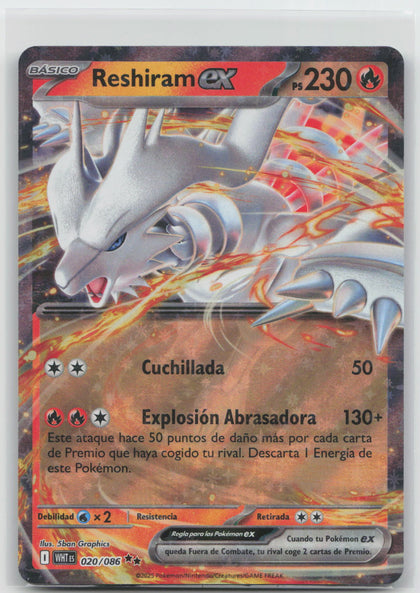 Reshiram ex - White Flare 020/086