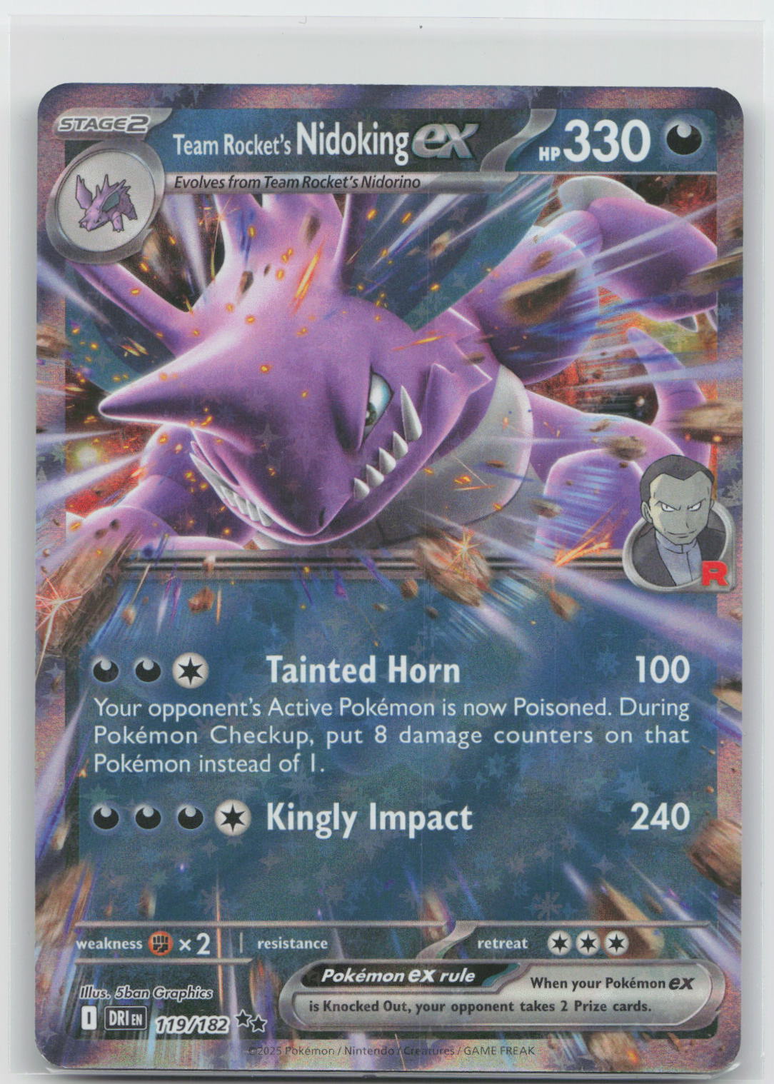 Team Rocket's Nidoking ex - Destined Rivals 119/182