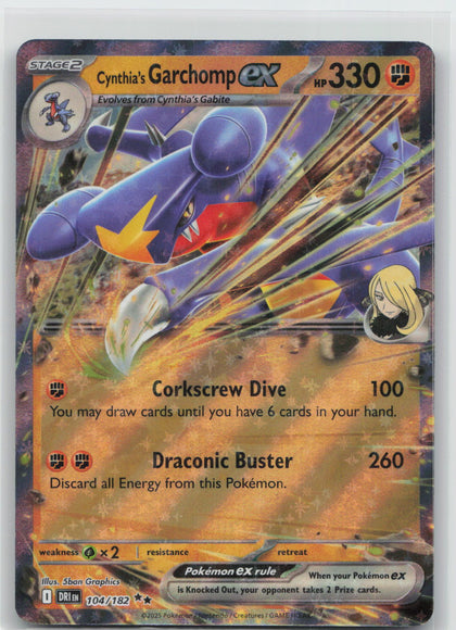 Cynthia's Garchomp ex - Destined Rivals 104/182