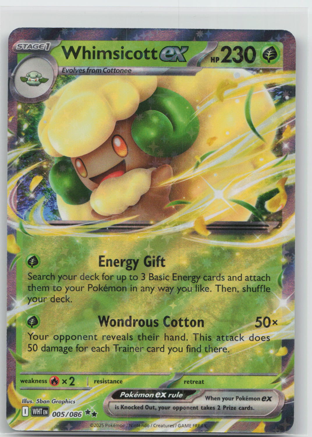 Whimsicott ex - White Flare 005/086