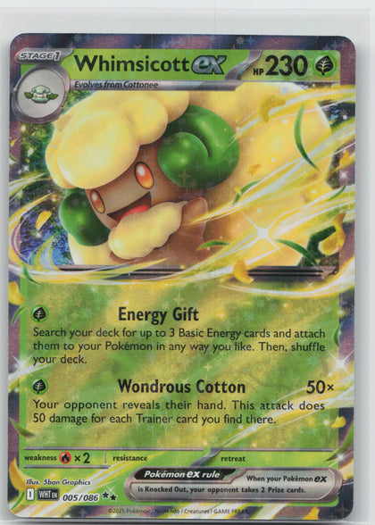 Whimsicott ex - White Flare 005/086