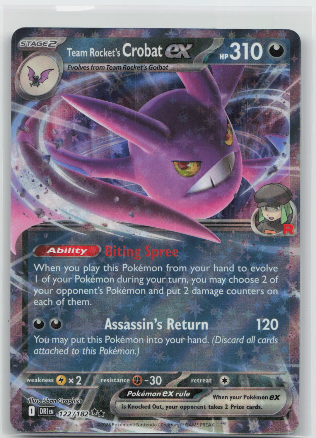 Team Rocket's Crobat ex - Destined Rivals 122/182