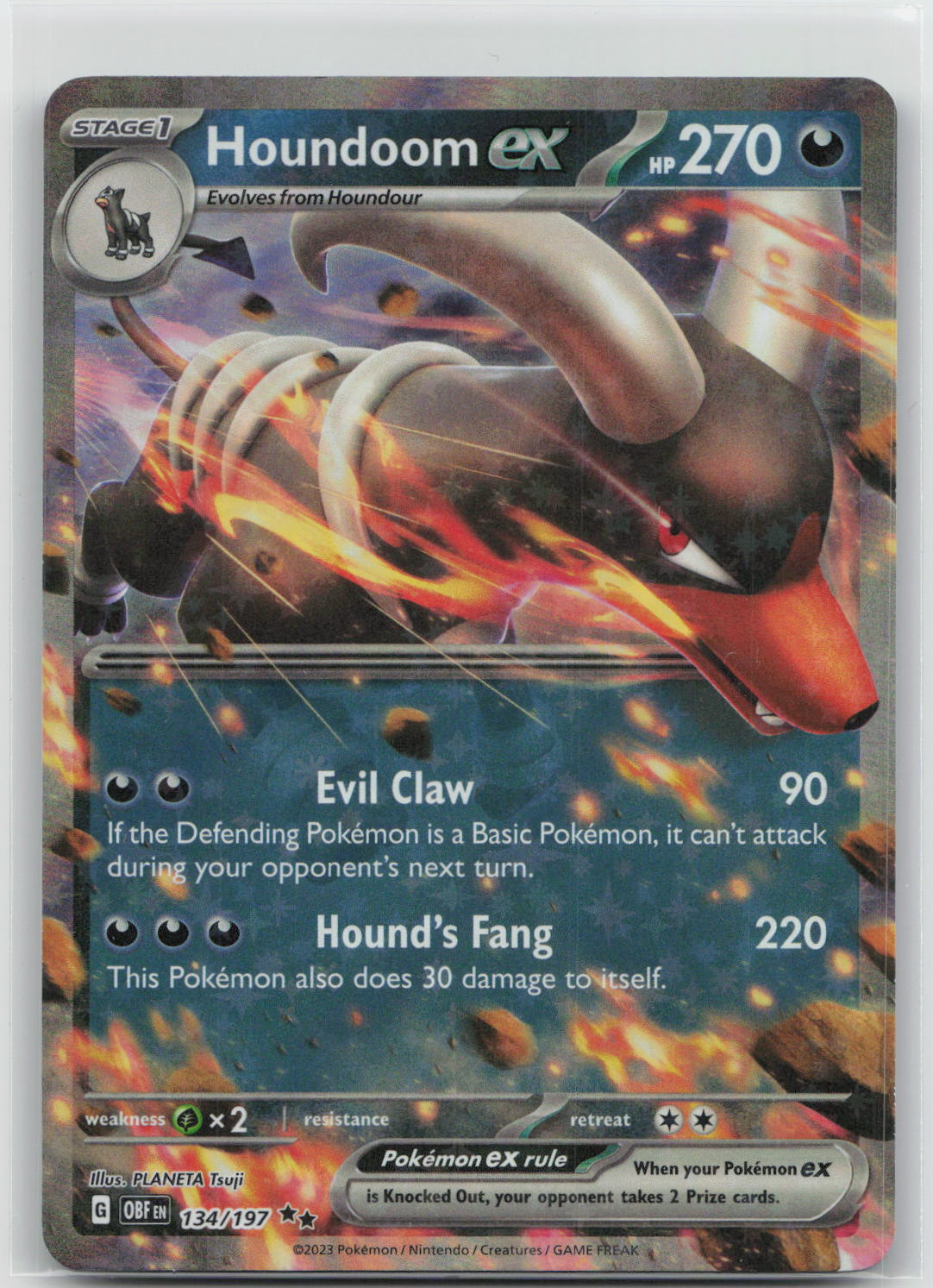 Houndoom ex - Obsidian Flames 134/197