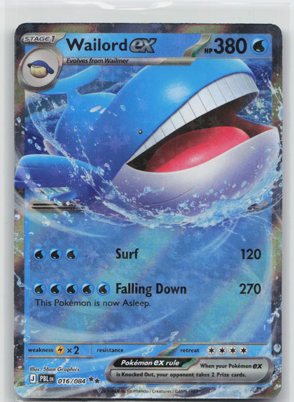 Wailord ex - Pitch Black 016/084