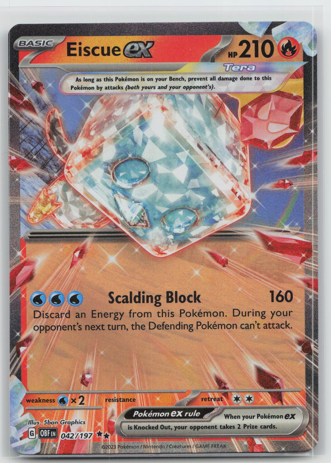 Eiscue ex - Obsidian Flames 042/197