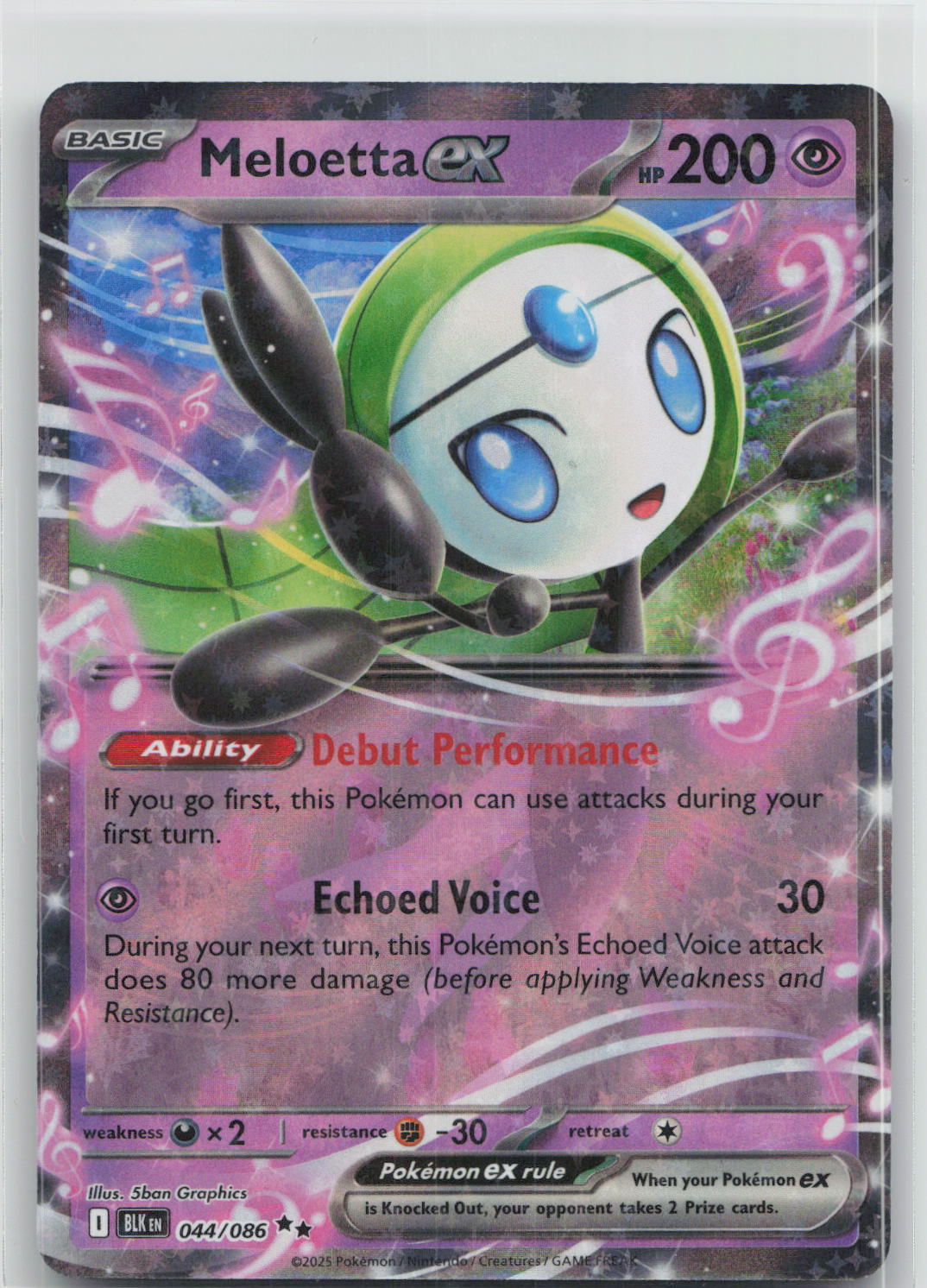 Meloetta ex - Black Bolt 044/086