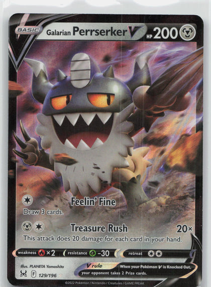 Galarian Perrserker V - Lost Origin 129/196