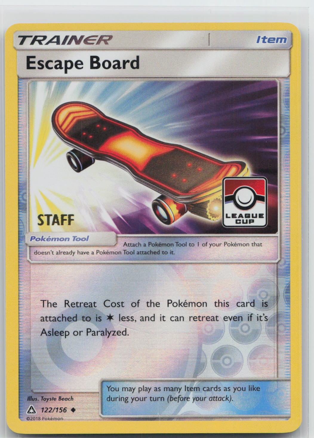Escape Board (Staff · League Cup) - Ultra Prism 122/156