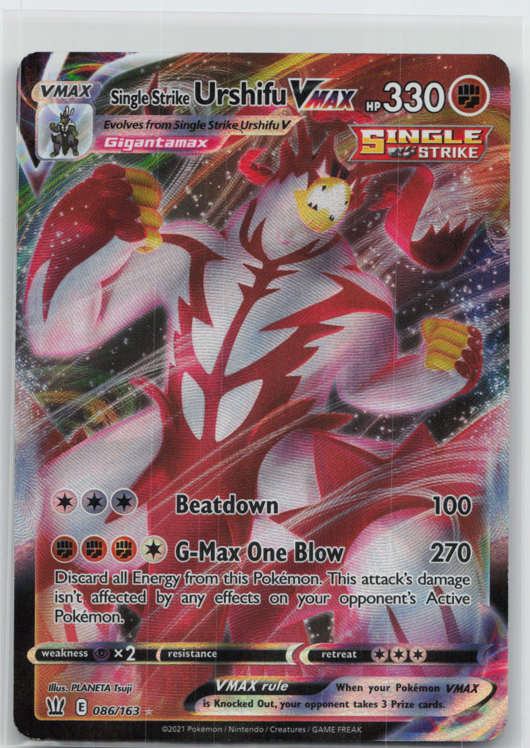 Single Strike Urshifu VMAX - Battle Styles 086/163