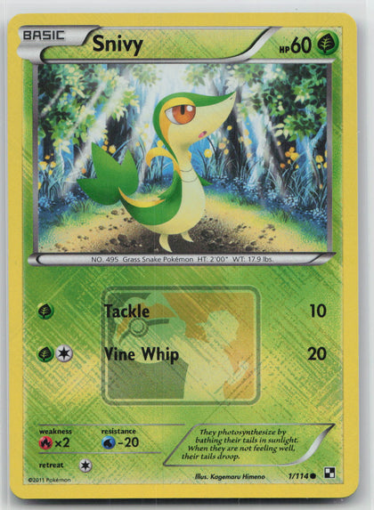 Snivy (Prerelease) - Black & White 001/114