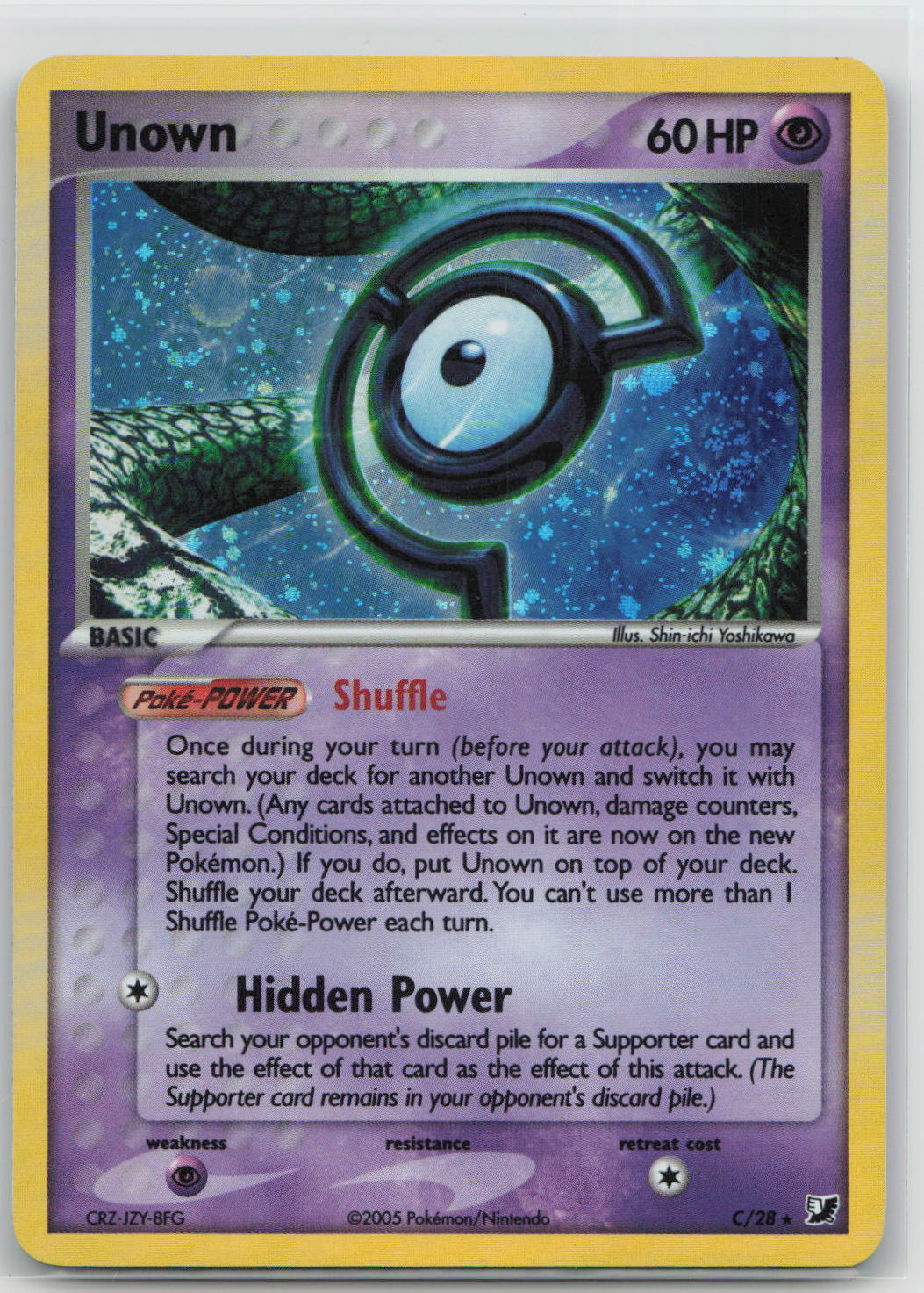 Unown - Unseen Forces Unown Collection C/28