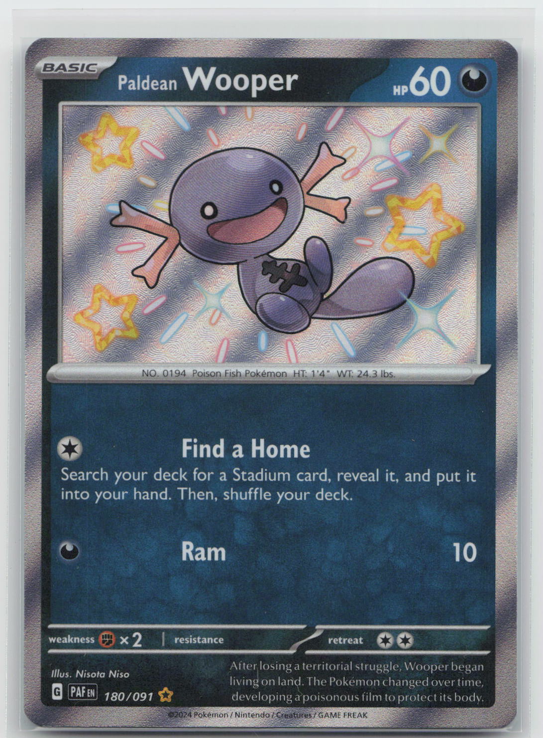 Paldean Wooper - Paldean Fates 180/091