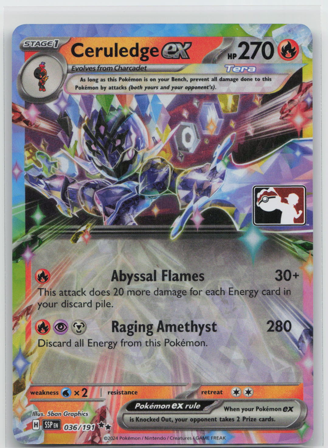 Ceruledge ex (Prize Pack) - Surging Sparks 036/191