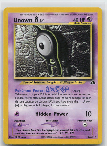 Unown [A] - Neo Discovery 033/075