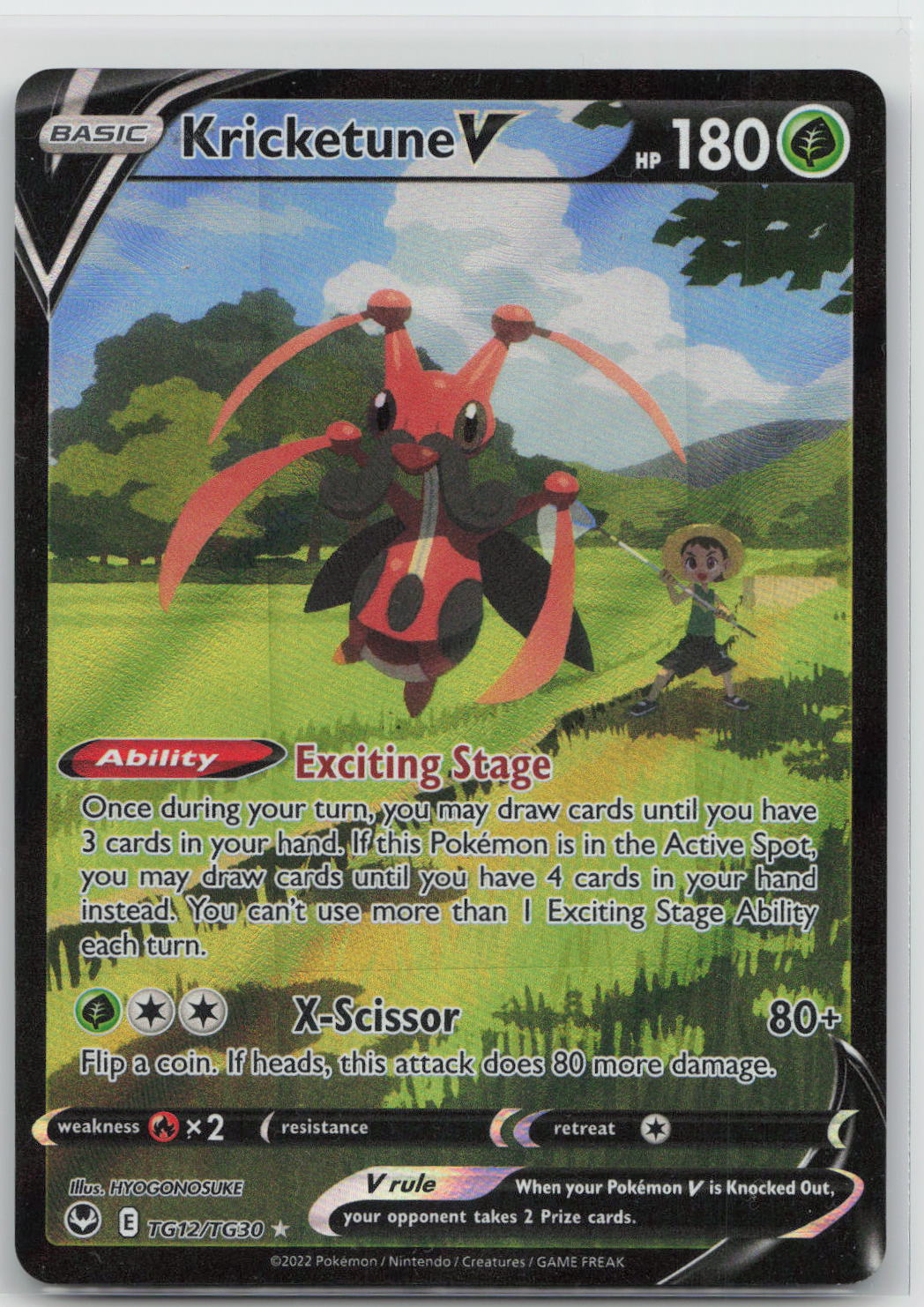 Kricketune V - Silver Tempest Trainer Gallery TG12/TG30