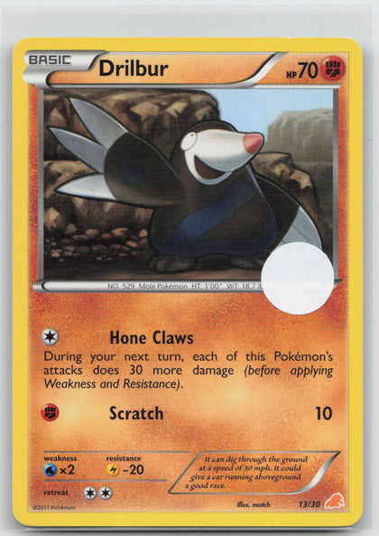 Drilbur (#13) - BW Trainer Kit: Excadrill & Zoroark 13/30