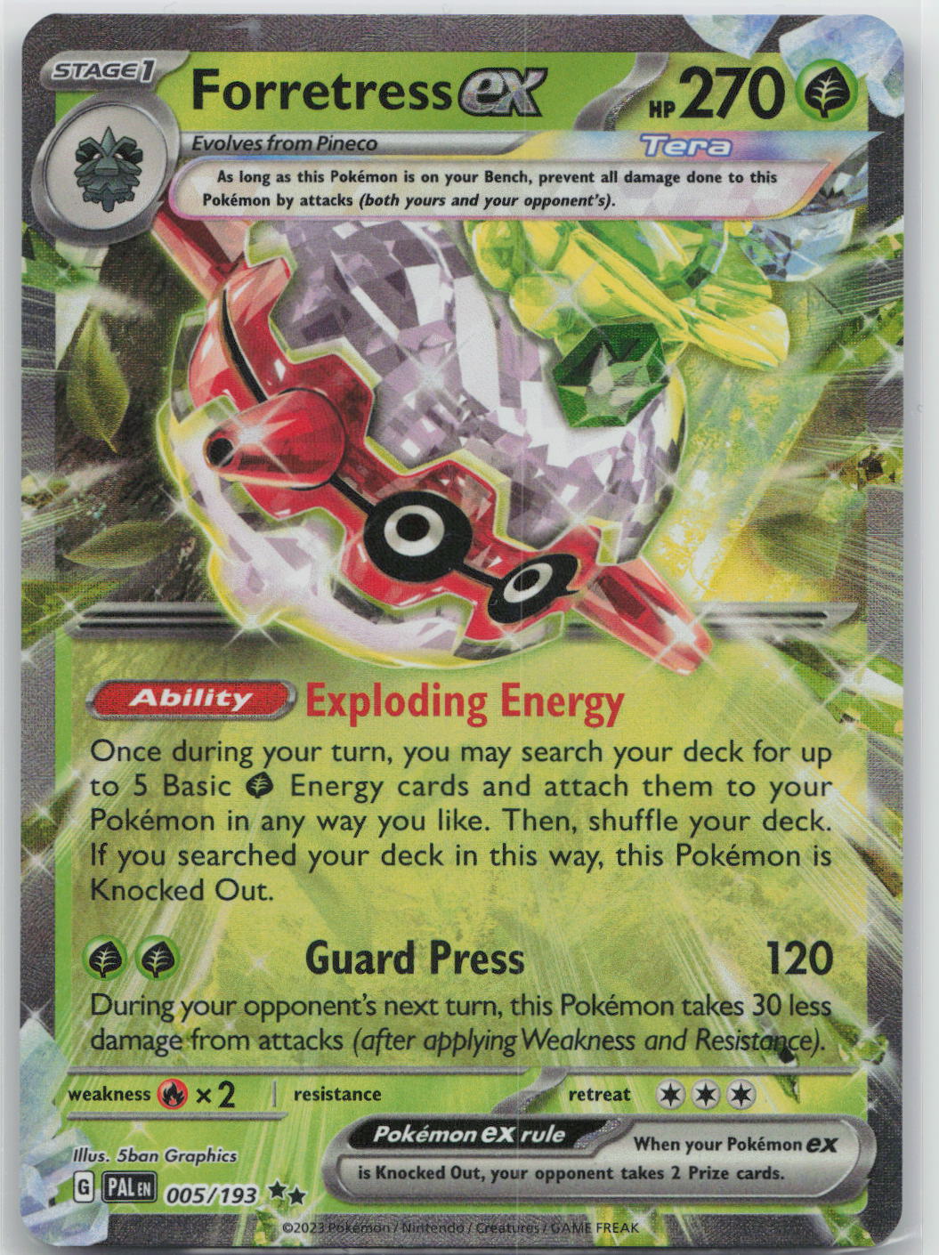 Forretress ex (Prize Pack) - Paldea Evolved 005/193