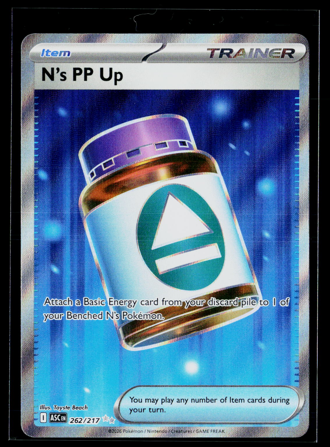 N's PP Up - Ascended Heroes 262/217 (NM)