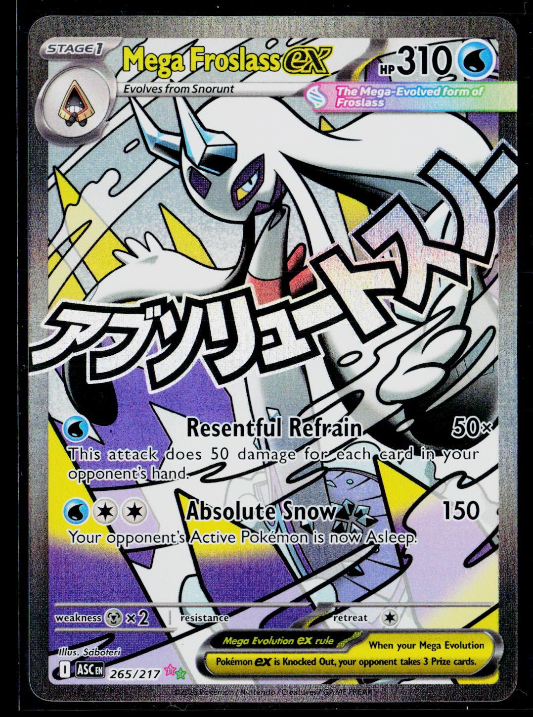 Mega Froslass ex - Ascended Heroes 265/217 (NM)