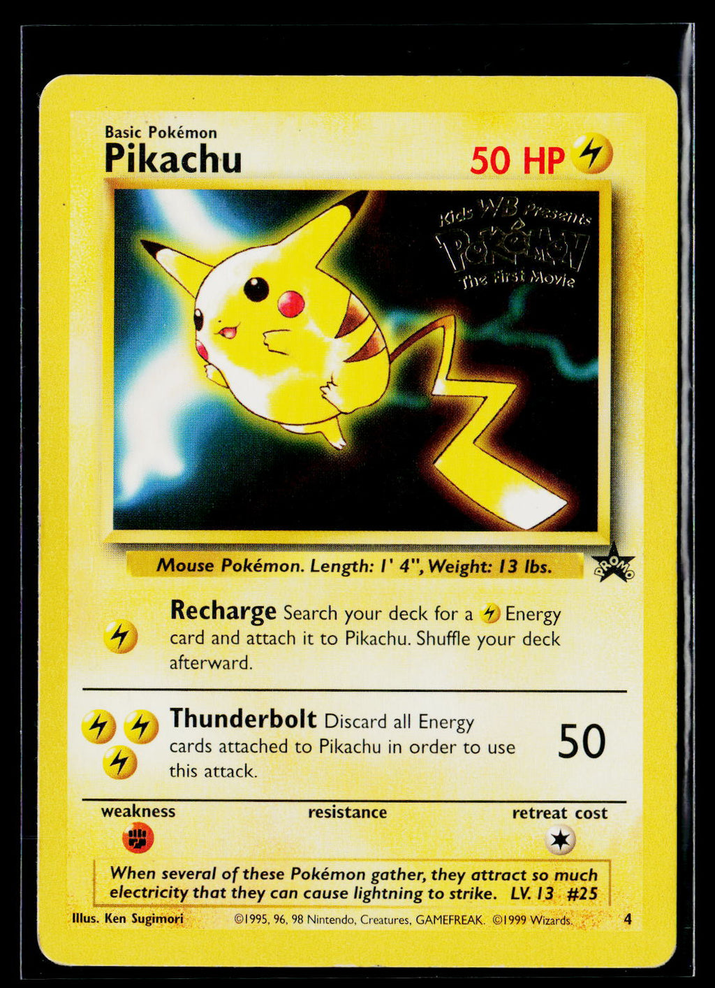 Pikachu - Wizards Black Star Promos 4 (GD)