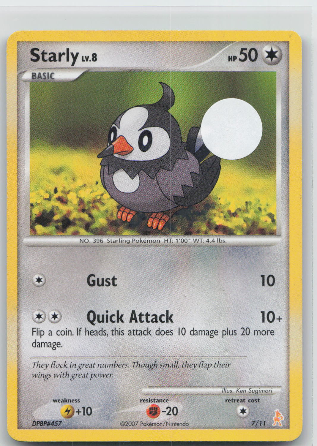 Starly - DP Trainer Kit: Manaphy & Lucario 7/11