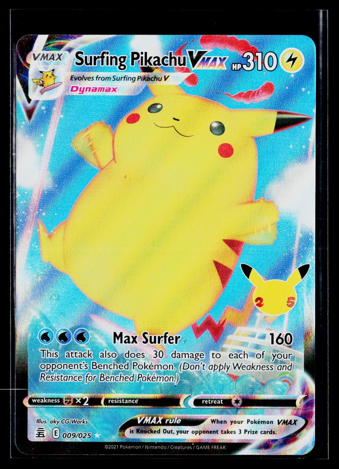 Surfing Pikachu VMAX - Celebrations 009/025 (NM)