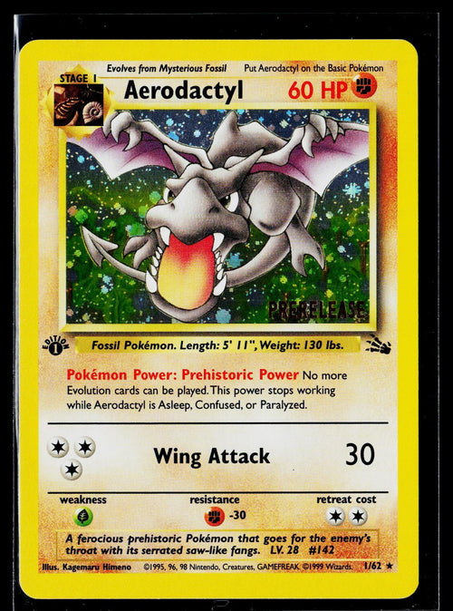 Aerodactyl (Prerelease) - Fossil 01/62 (NM)