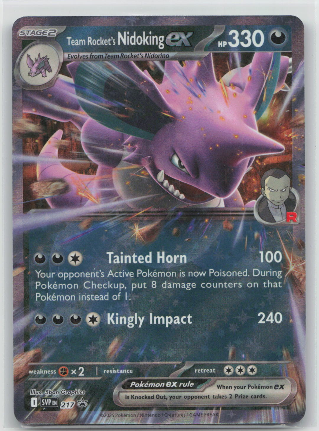 Team Rocket's Nidoking ex - Scarlet & Violet Promo 217