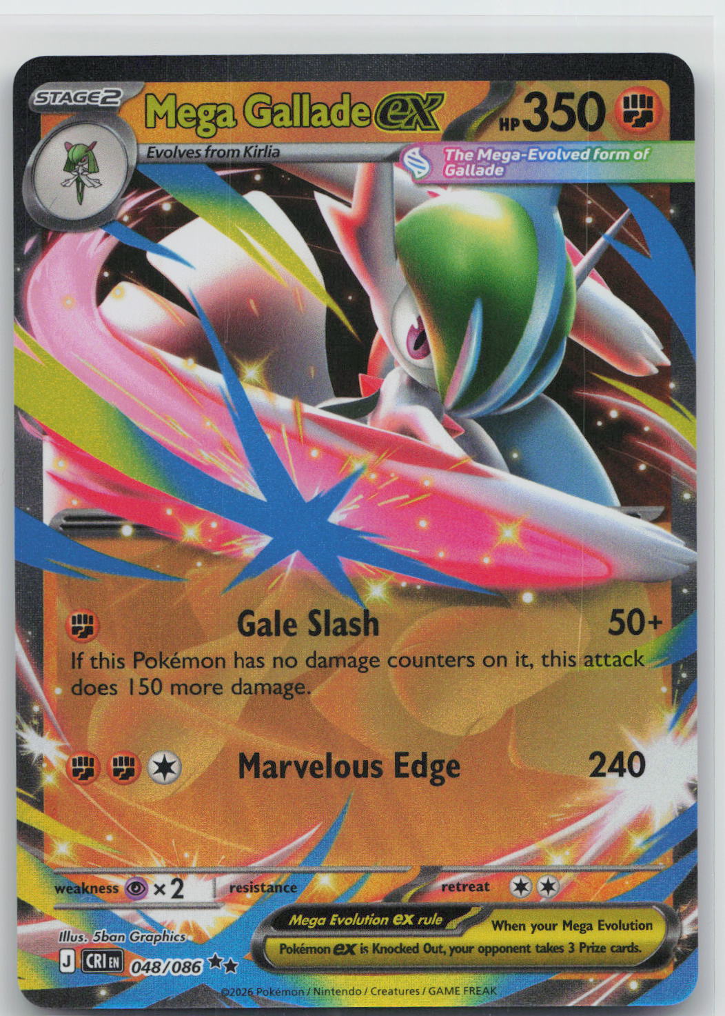 Mega Gallade ex - Chaos Rising 048/086