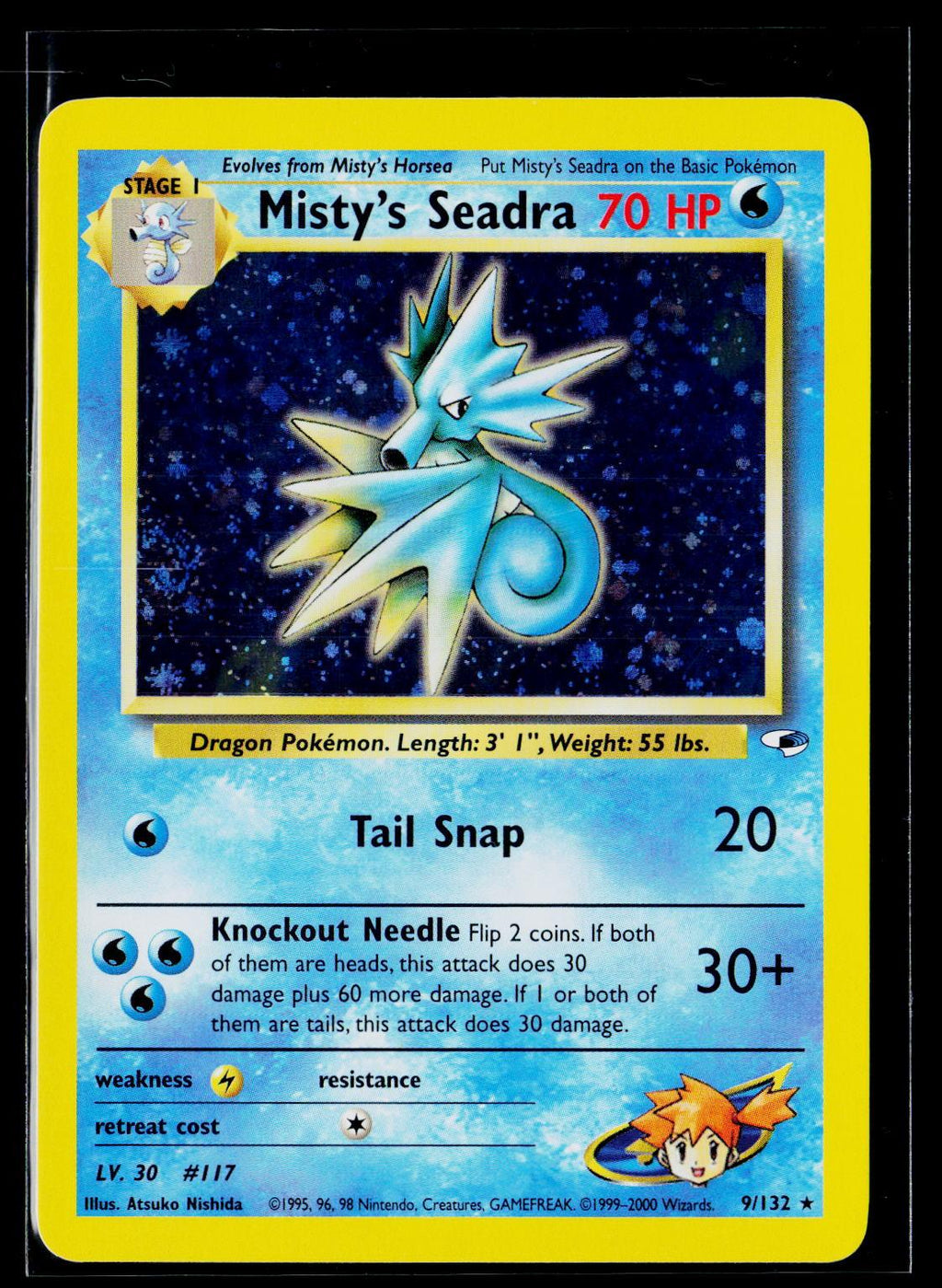 Misty's Seadra - Gym Heroes 9/132 (NM)