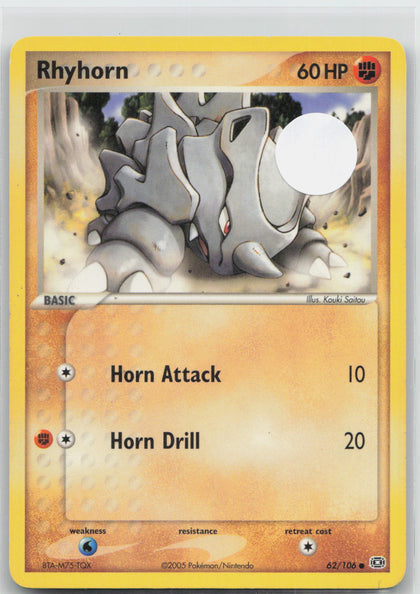 Rhyhorn - Emerald 62/106