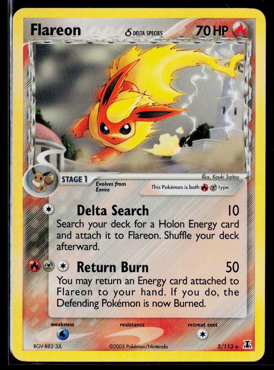 Flareon - Delta Species 5/113 (NM)