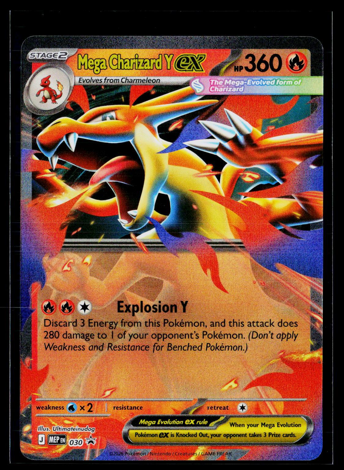 Mega Charizard Y ex - ME: Mega Evolution Promo 030 (NM)