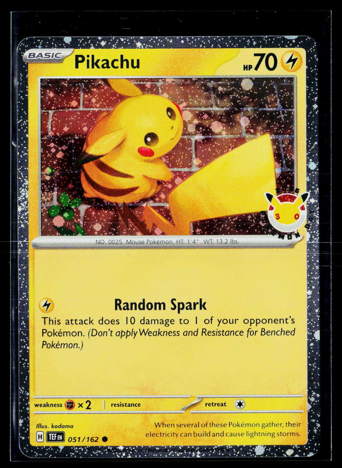 Pikachu (Pokemon Day 2026) - Miscellaneous Cards & Products 051/162 (NM)