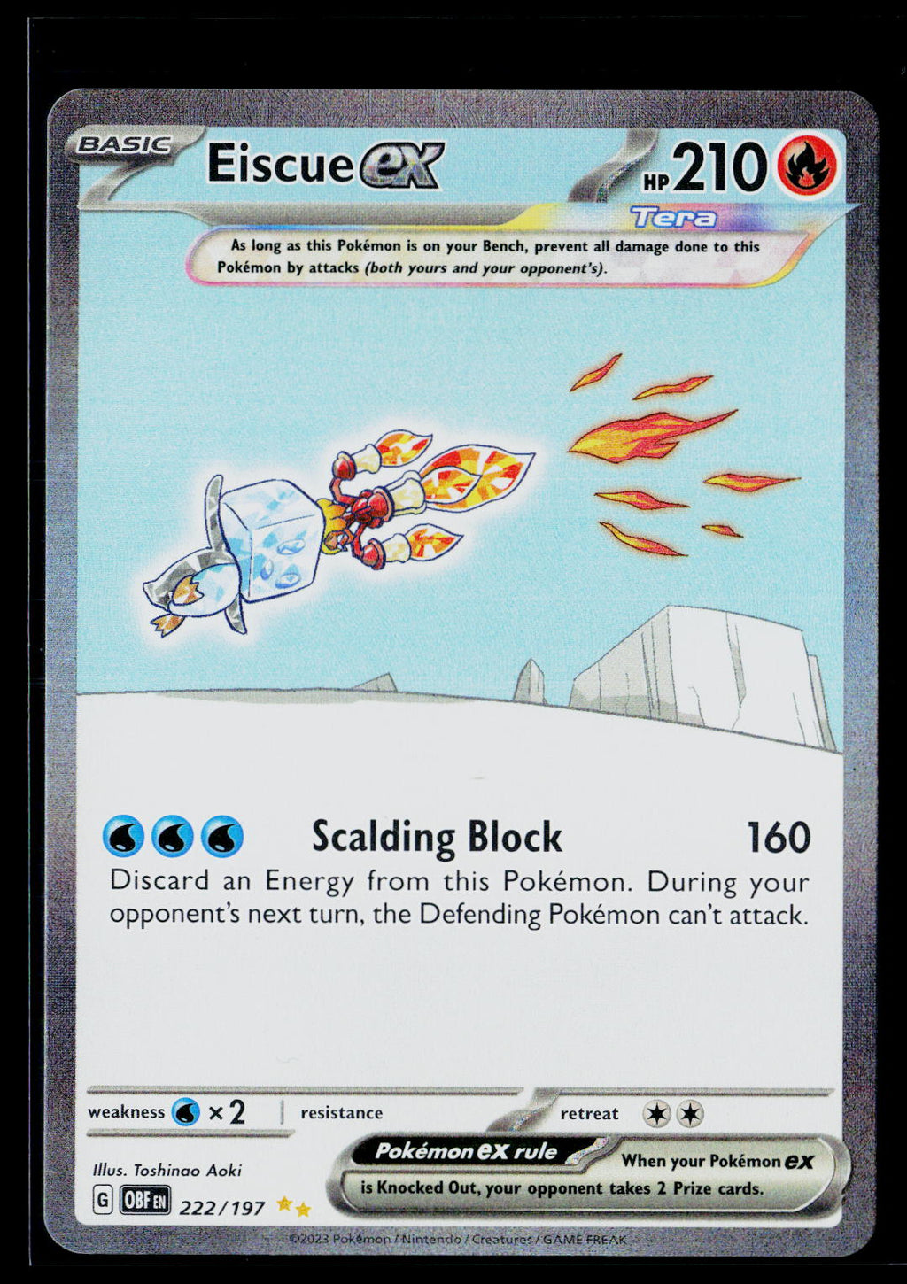Eiscue ex - Obsidian Flames 222/197 (NM)
