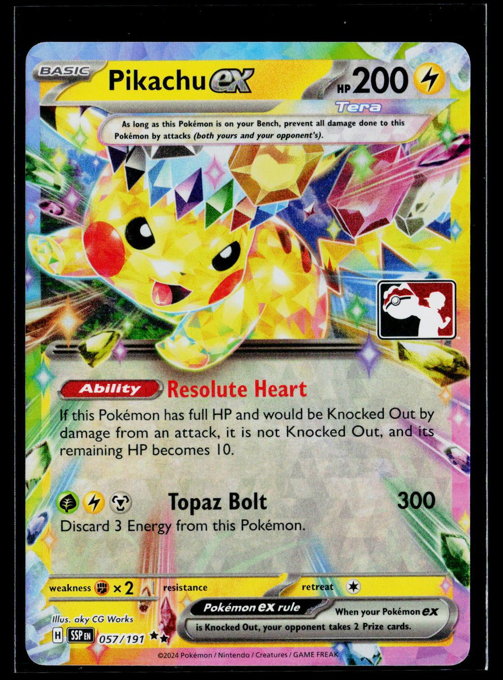 Pikachu ex - Prize Pack Series Cards 057/191 (NM)