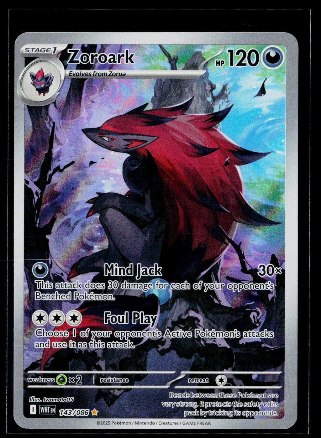 Zoroark - White Flare 143/086 (NM)