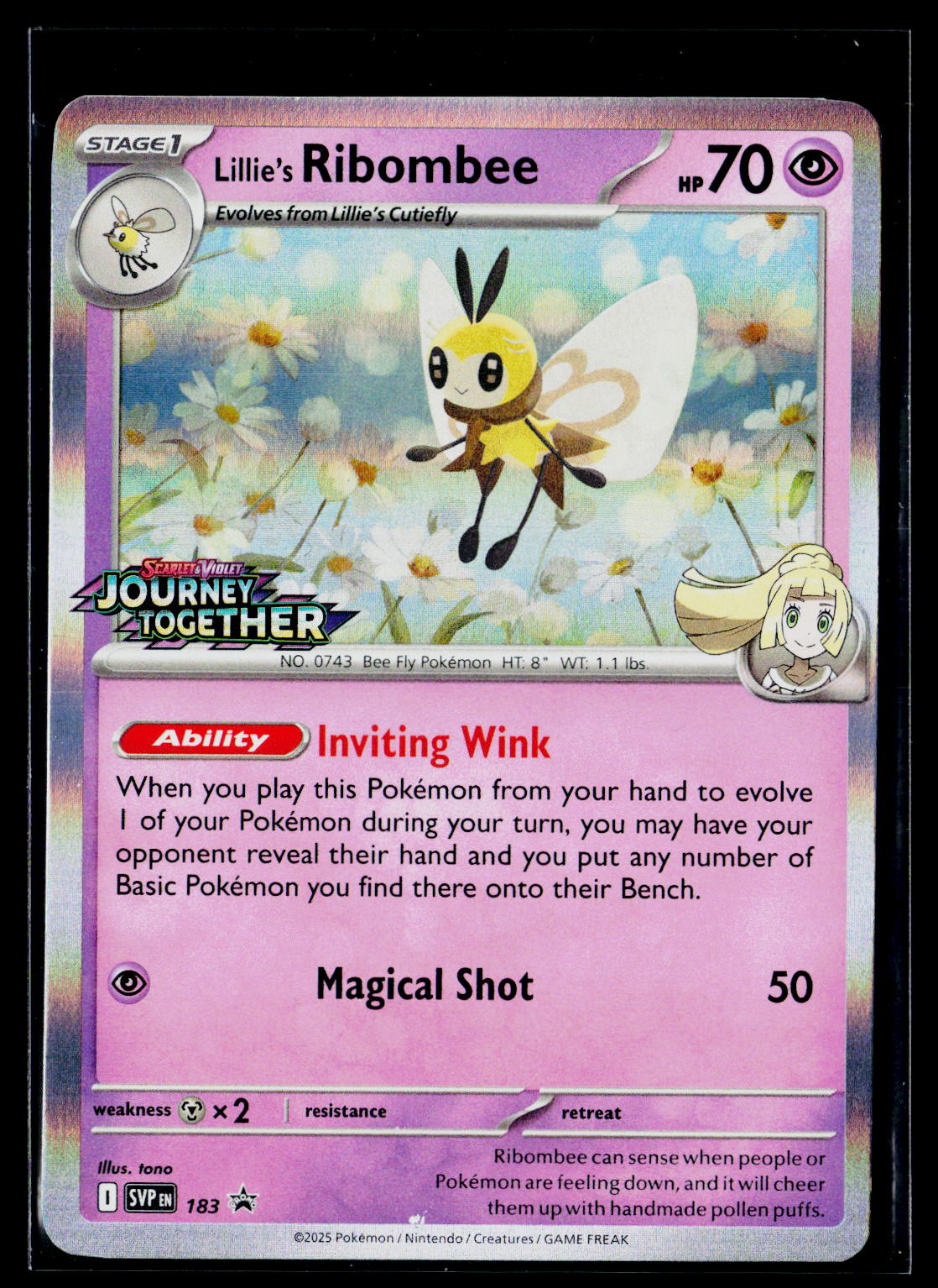 Lillie's Ribombee (Prerelease) - Scarlet & Violet Promo 183 (NM)