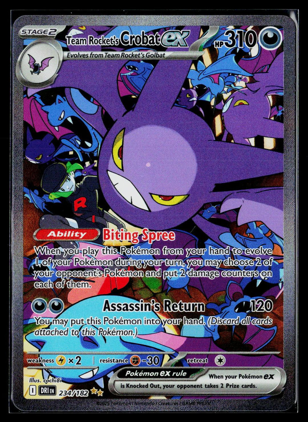 Team Rocket's Crobat ex - Destined Rivals 234/182 (NM)