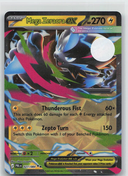 Mega Zeraora ex - Pitch Black 027/084