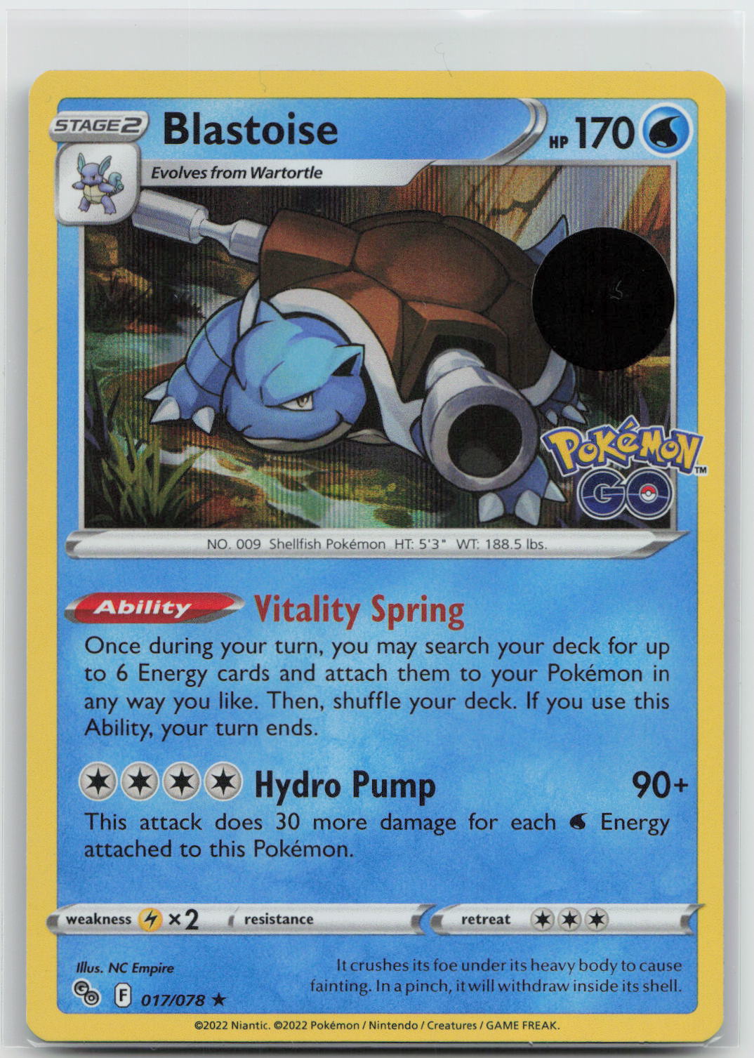Blastoise - Pokémon GO 017/078