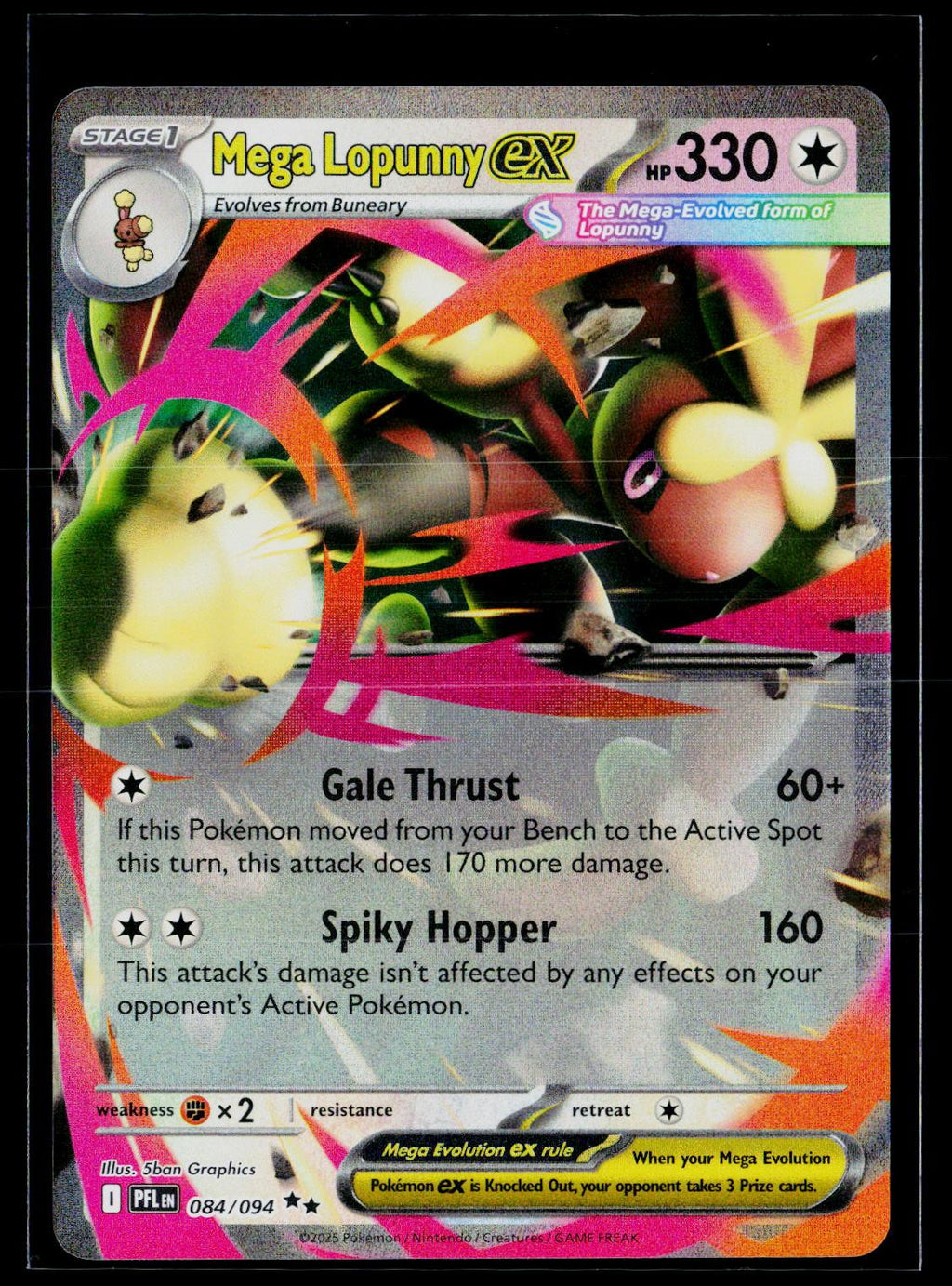 Mega Lopunny ex - Phantasmal Flames 084/094 (NM)