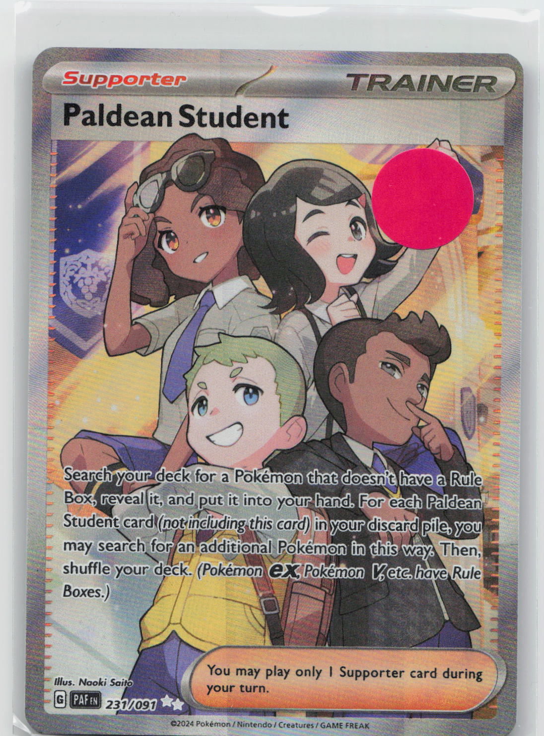 Paldean Student - Paldean Fates 231/091