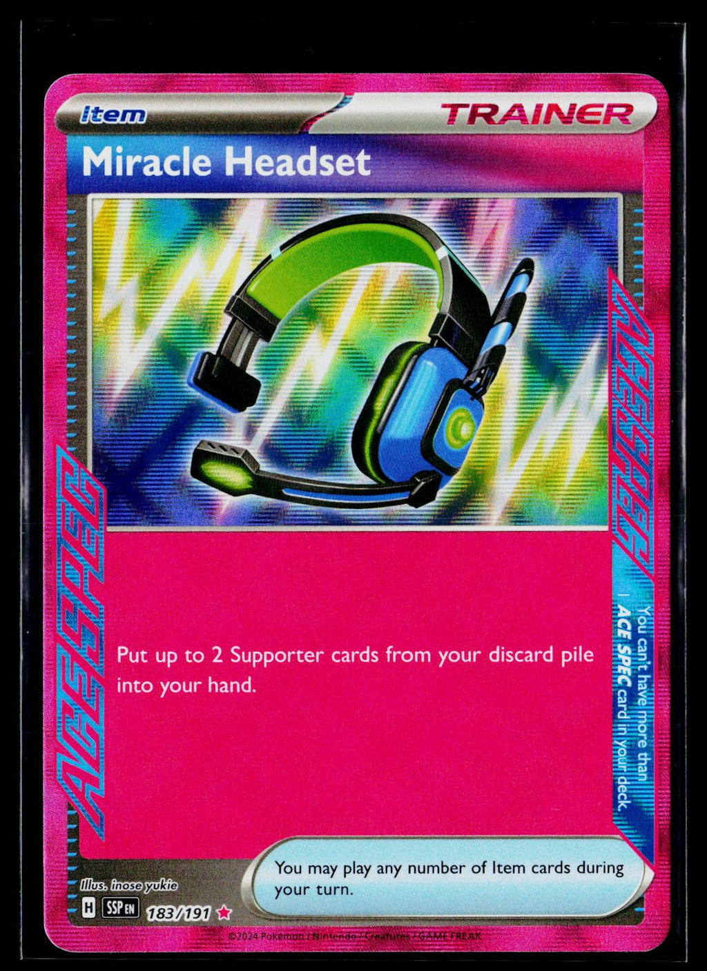 Miracle Headset - Surging Sparks 183/191 (NM)