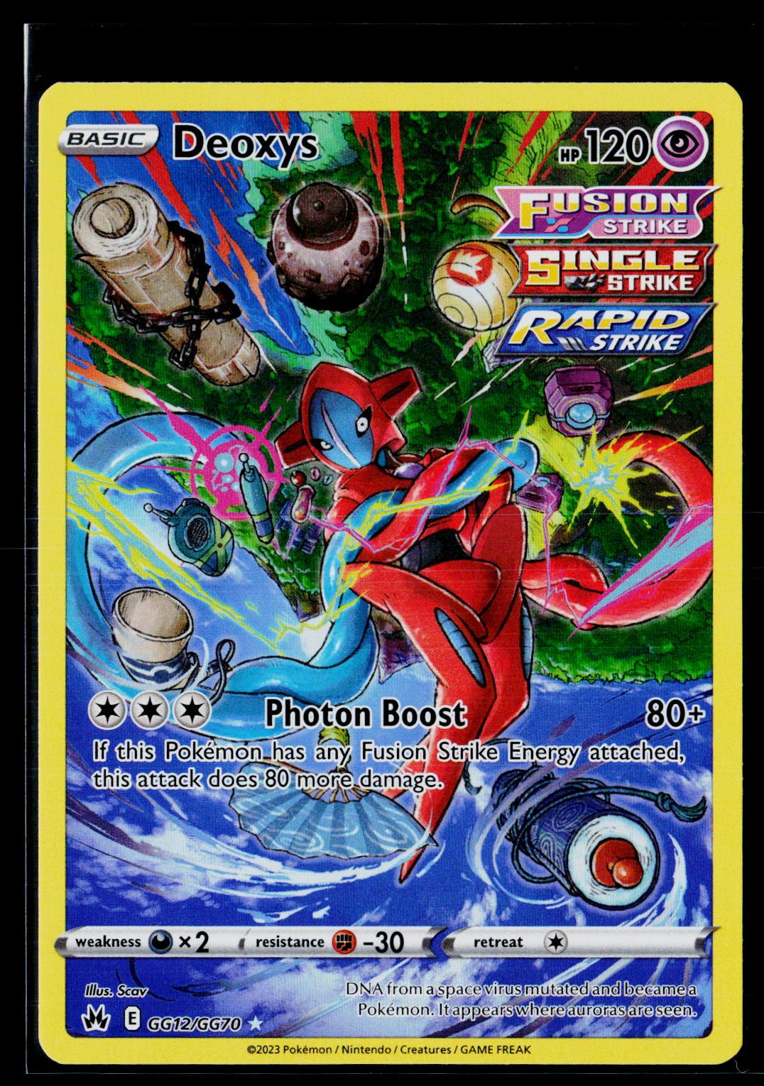 Deoxys - Crown Zenith Galarian Gallery GG12/GG70 (NM)