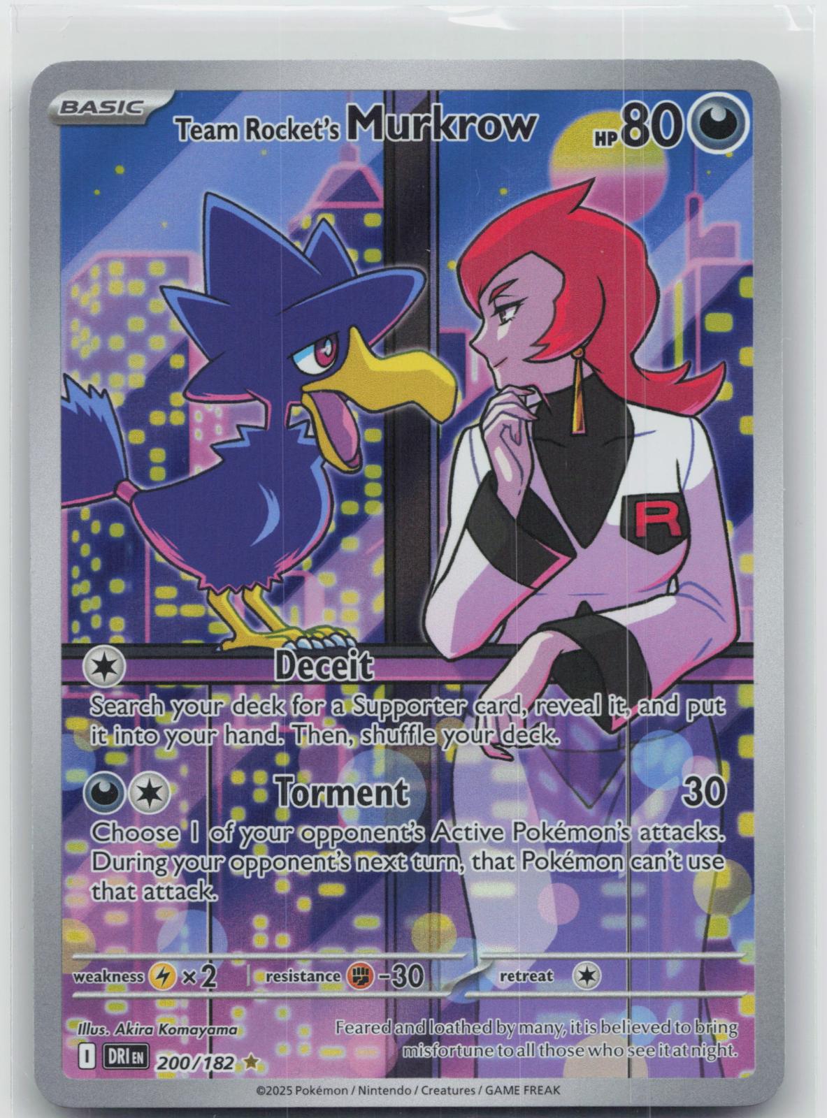 Team Rocket's Murkrow - Destined Rivals 200/182