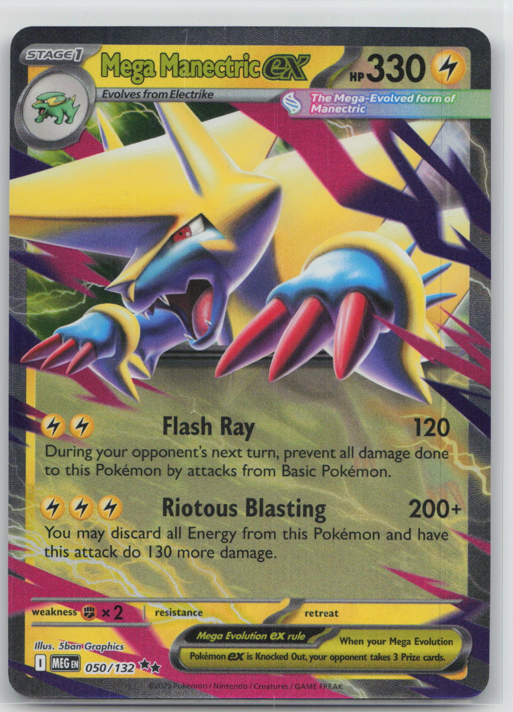 Mega Manectric ex - Mega Evolution 050/132