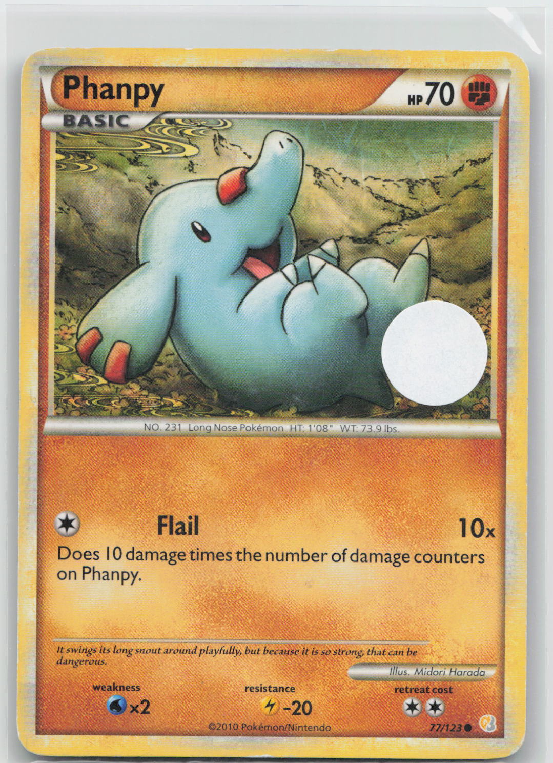 Phanpy - HeartGold & SoulSilver 77/123