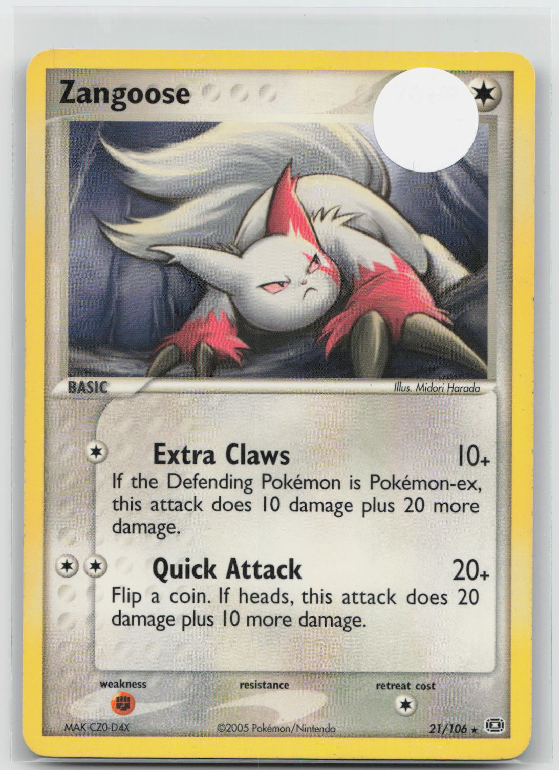 Zangoose - Emerald 21/106